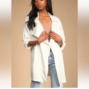 Lulus White/Ivory Jacket Medium New